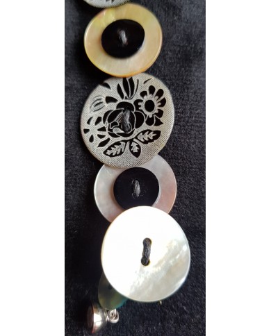 bracelet boutons nacre bracelet boutons nacre