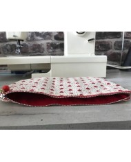 Trousse plate à crayons, trousse à maquillage