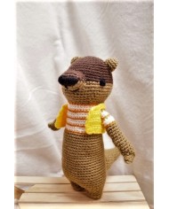 Doudou en laine - Loutre 