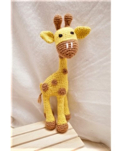 Doudou en laine - Giraffe