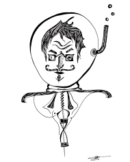 Affiche A3 - un homme dans une bulle