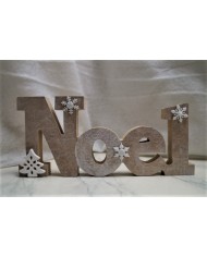 Silhouette "Noël" En Bois (Modèle Médium)