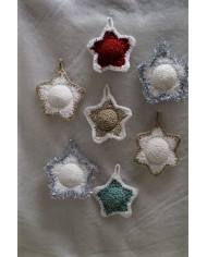 Décoration de sapin - Étoiles en laine (unité)