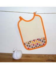 Bavoir, collection Cyriel orange