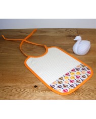 Bavoir, collection Cyriel orange