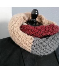  Snood en laine multicolore