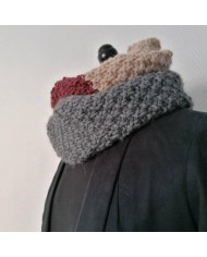  Snood en laine multicolore