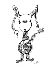 Affiche A3 monstrueux lapin