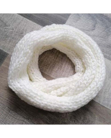 Snood en laine crème