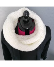 Snood en laine crème