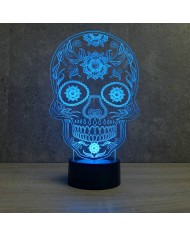 Lampe illusion Calavera 16 couleurs & télécommande