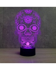 Lampe illusion Calavera 16 couleurs & télécommande