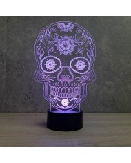 Lampe illusion Calavera 16 couleurs & télécommande
