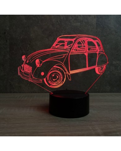 Lampe illusion Citroën 2CV 16 couleurs & télécommande