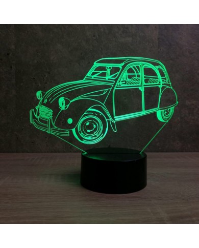 Lampe illusion Citroën 2CV 16 couleurs & télécommande
