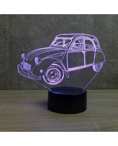 Lampe illusion Citroën 2CV 16 couleurs & télécommande