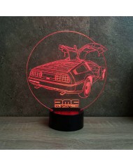 Lampe illusion De Lorean DMC12 16 couleurs & télécommande