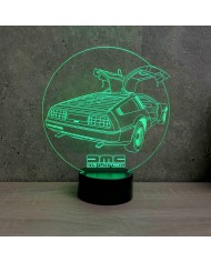Lampe illusion De Lorean DMC12 16 couleurs & télécommande