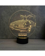 Lampe illusion De Lorean DMC12 16 couleurs & télécommande