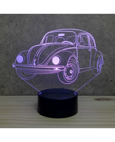 Lampe illusion Vw Coccinelle 16 couleurs & télécommande