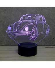 Lampe illusion Vw Coccinelle 16 couleurs & télécommande