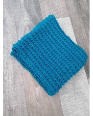 Snood en laine turqoise