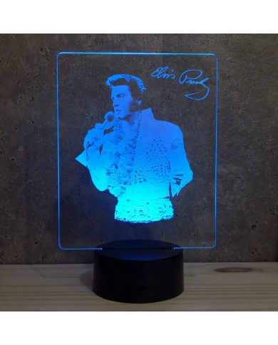 Lampe portrait Elvis Presley 16 couleurs & télécommande