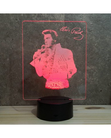 Lampe portrait Elvis Presley 16 couleurs & télécommande