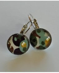 Pendentif chouette en Liberty Wiltshire automne