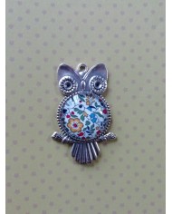 Pendentif chouette en Liberty Katie&Millie multicolore