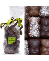 18 Oursons Guimauve enrobés de chocolat noir, de chocolat au lait et de chocolat au lait et coco râpée 9€