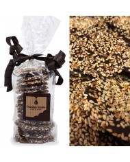 Palets graines de sésame torréfiées chocolat noir 150g