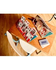 Support de cartes à jouer "Fleurs/vert".