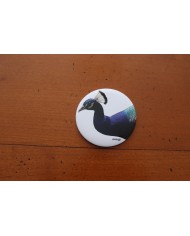 Miroir de poche "Corps de paon"