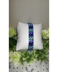 Bracelet bleu dégradé "Ocean" - tissé main perles Miyuki