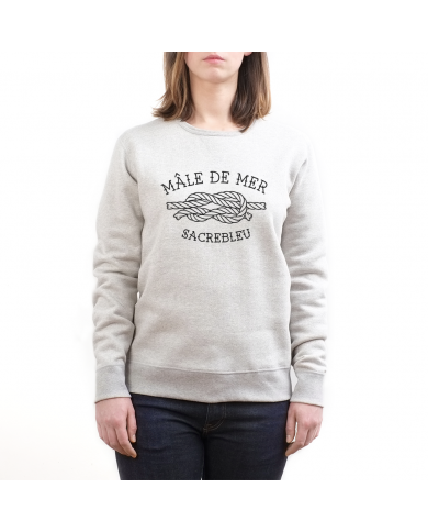  SWEAT "MÂLE DE MER" GRIS