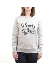SWEAT "L'AMER À BOIRE" GRIS