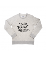SWEAT "CONTRE VENTS ET MARÉES" GRIS