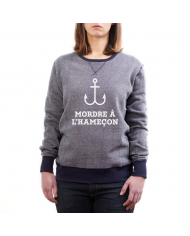 SWEAT "MORDRE À L'HAMEÇON" NAVY