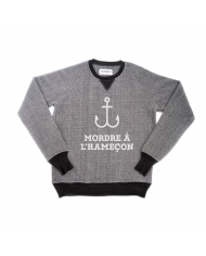 SWEAT "MORDRE À L'HAMEÇON" ANTHRACITE