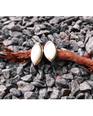 Boucles d’oreilles pointe nacre 