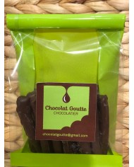 25 Citronnettes : zestes de citron enrobés de chocolat noir 9€