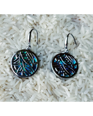 Boucles d’oreilles dormeuses nacre haliotide