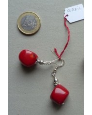 Collier long Corail rouge