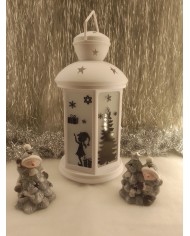Lanterne blanche de Noël