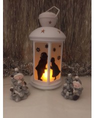 Lanterne blanche de Noël