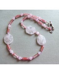 Collier Quartz Rose