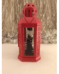 Petite lanterne rouge de Noël