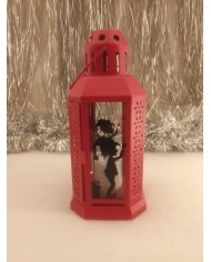 Petite lanterne rouge de Noël