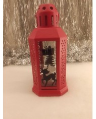 Petite lanterne rouge de Noël